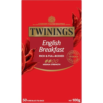 Twinings English Breakfast Tea  Bags 50 pack
