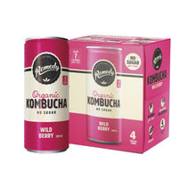 REMEDY KOMBUCHA ORGANIC DRINKS 4X250ML:WILD BERRY:.:1 LITRE