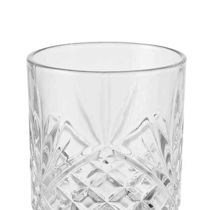 Set of 6 Clear Drinking Glasses, 300ml