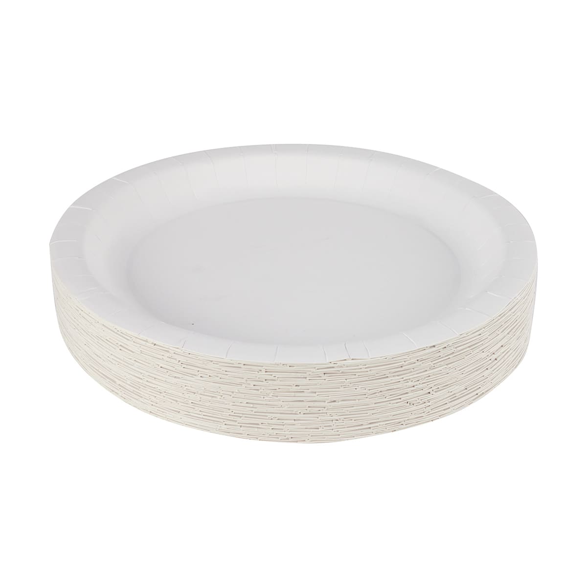 50 Piece White Round Paper Plates