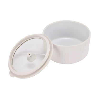 800ml Porcelain Container with Glass Lid