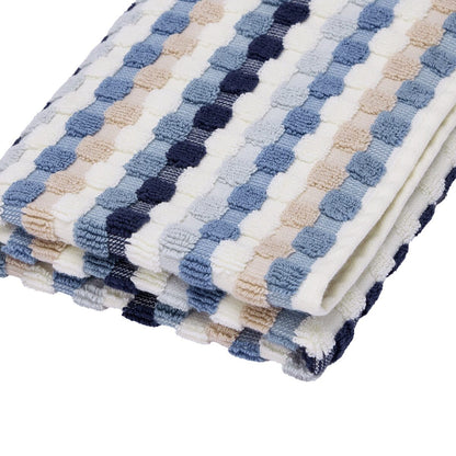 Blue Popcorn Cotton Hand Towel