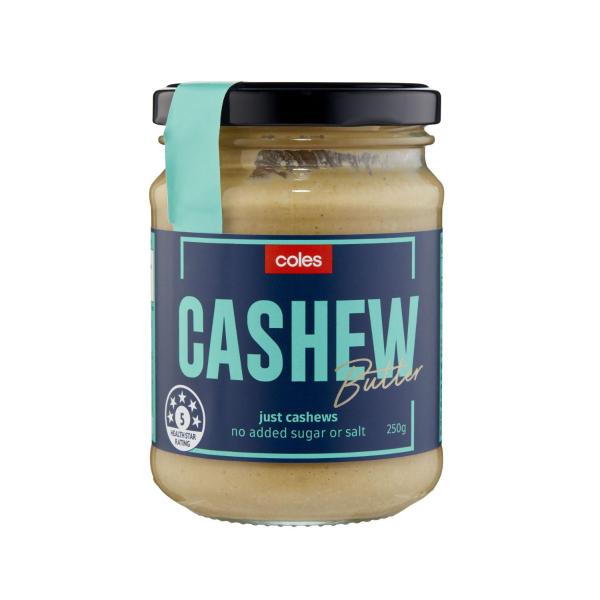COLES CASHEW BUTTER 250G