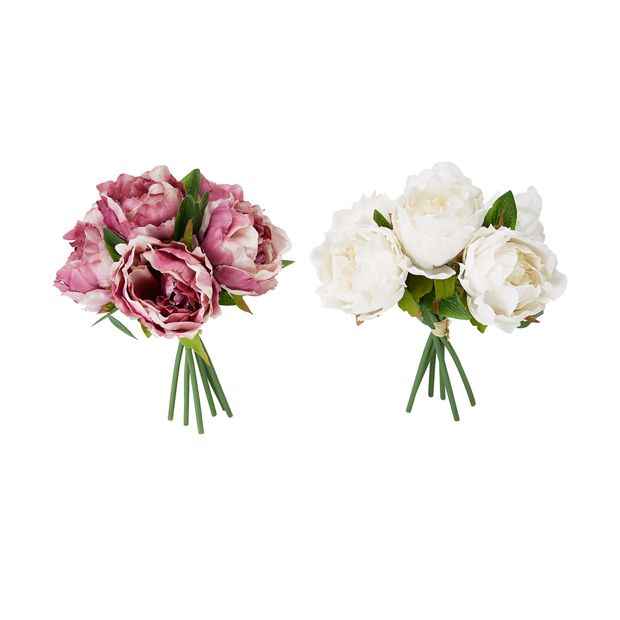 Artificial Peonies Bunch, Assorted - Anko