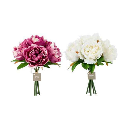 Artificial Peonies Bunch, Assorted - Anko