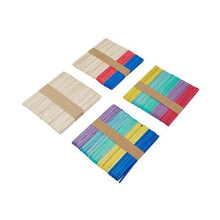 Craft Sticks - 199 Piece Wooden Coloured Sticks