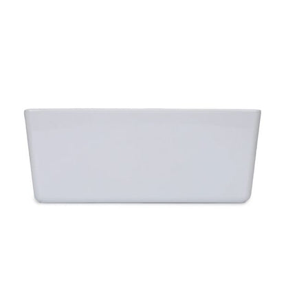 5L Smooth and Shiny Plastic Tub, White - Anko
