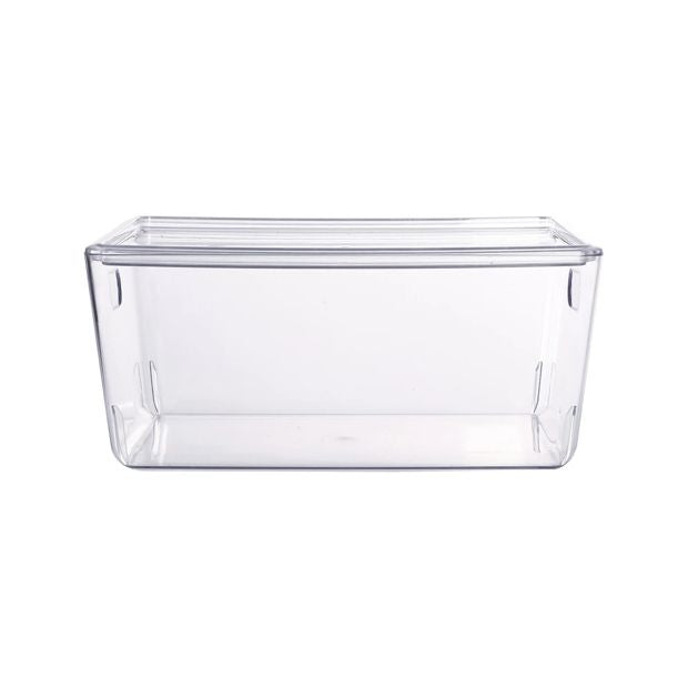 4L Smooth and Shiny Plastic Tub, Clear - Anko