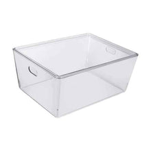 11L Smooth and Shiny Plastic Tub, Clear - Anko