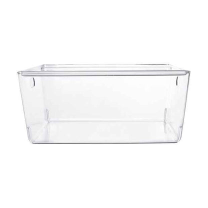 11L Smooth and Shiny Plastic Tub, Clear - Anko