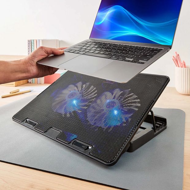 Laptop Stand with Fans - Anko