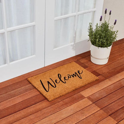 Welcome Coir Door Mat - Anko