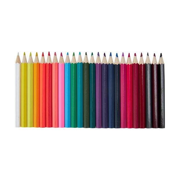 Junior Artist Mini Colour Pencils, 24 Pack - Anko