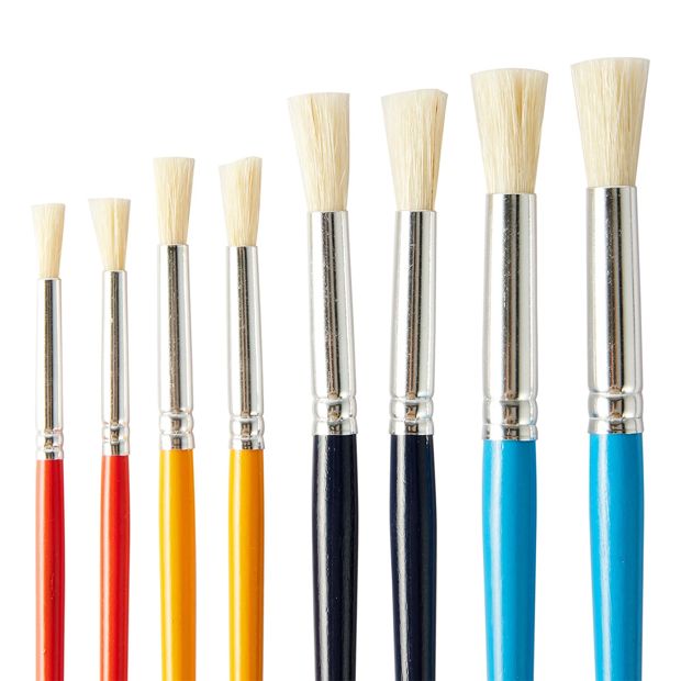 Stencil Brushes, 8 Pack - Anko
