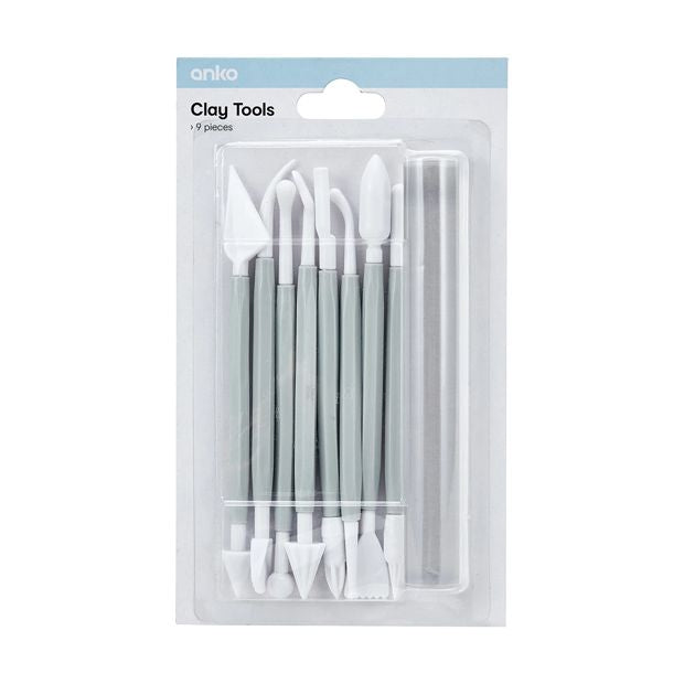 Clay Tools, 9 Piece - Anko