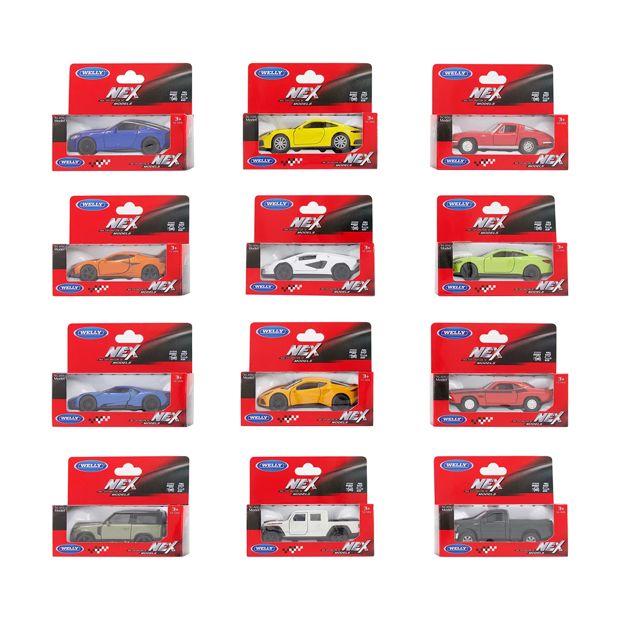 Welly NEX Models Diecast Pull Back Cars - Assorted