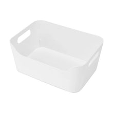 Small Cut Out Edge Storage Tub, White - Anko