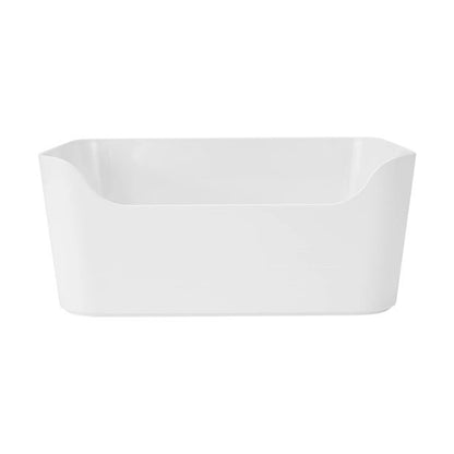 Small Cut Out Edge Storage Tub, White - Anko