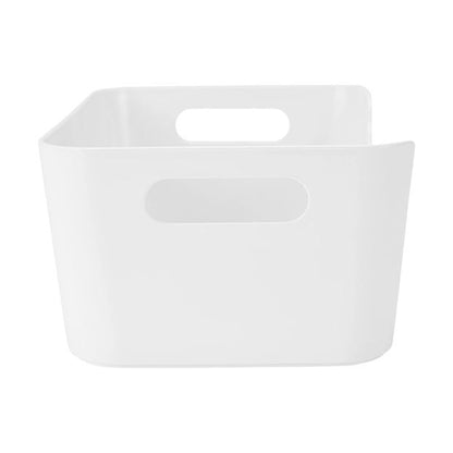 Small Cut Out Edge Storage Tub, White - Anko