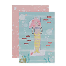 Connections from Hallmark 1st Birthday Card - Mermaid & Fish