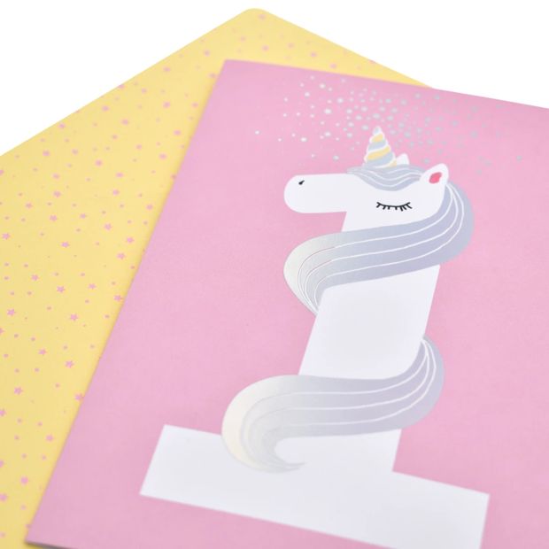 Hallmark Birthday Card Age 1 - Unicorn