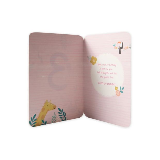 Connections from Hallmark 3rd Birthday Card - Animal Friends