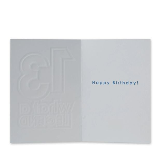 Connections from Hallmark 13th Birthday Card - What A Legend