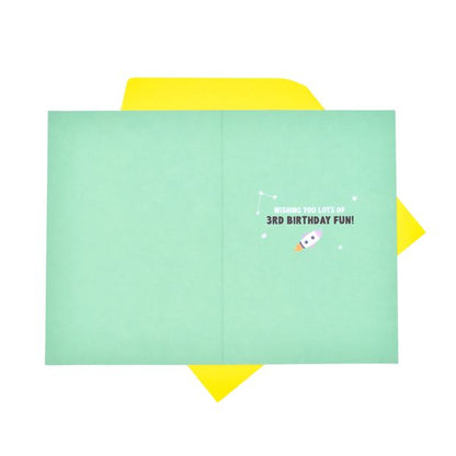 Hallmark Birthday Card Age 3 - Space
