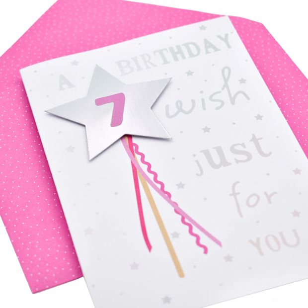 Hallmark Birthday Card Age 7 - Birthday Wish
