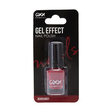 Gel Effect Nail Polish, Burgundy - OXX Cosmetics