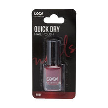 Quick Dry Nail Polish, Ruby - OXX Cosmetics