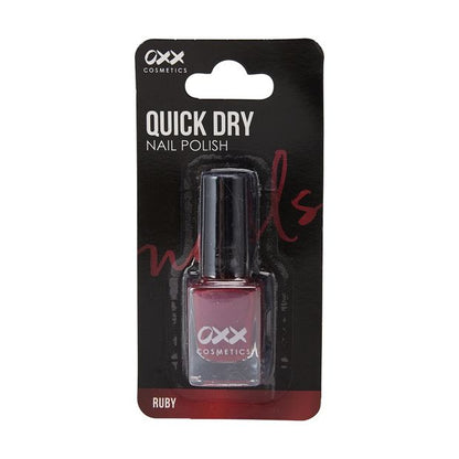 Quick Dry Nail Polish, Ruby - OXX Cosmetics