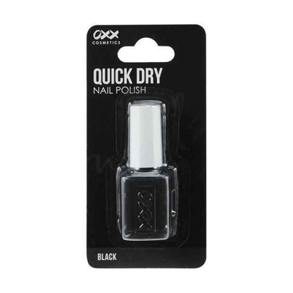 Quick Dry Nail Polish, Black - OXX Cosmetics