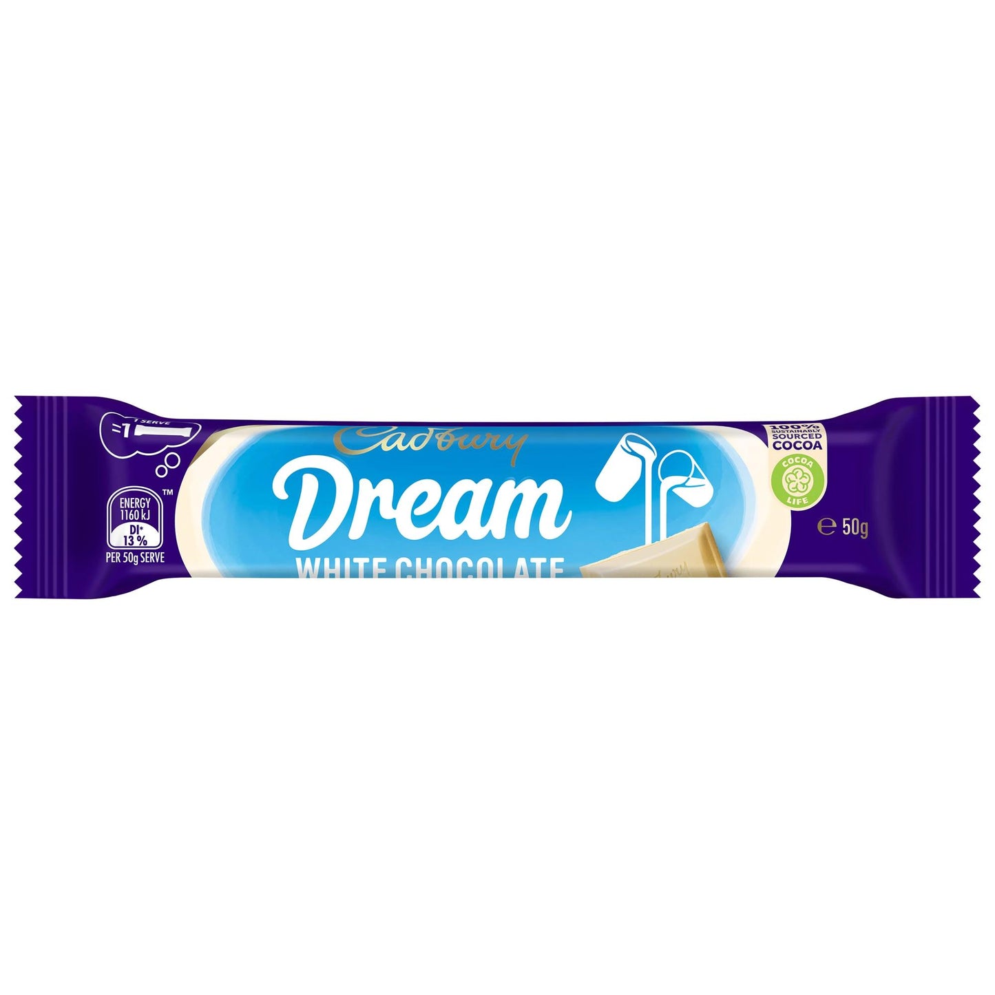 Cadbury Dream White Chocolate Bar 50g