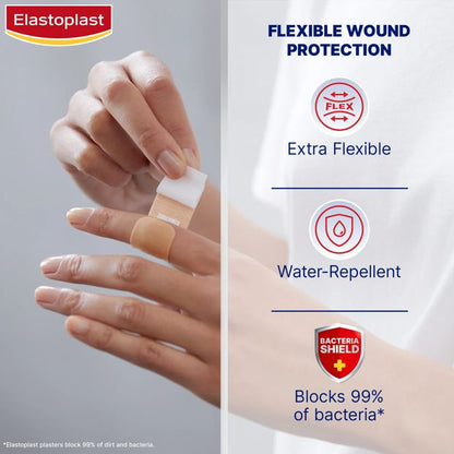 Flexible Fabric Plasters, 40 Pack - Elastoplast
