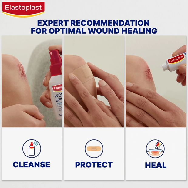 Flexible Fabric Plasters, 40 Pack - Elastoplast