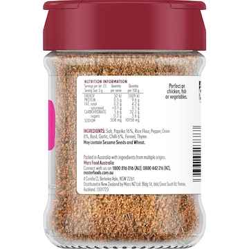 MasterFoods Cajun Spice Blend Hot Seasoning 115g