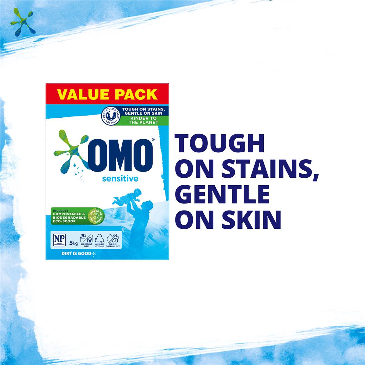 OMO Laundry Powder Sensitive Front & Top Loader 5kg