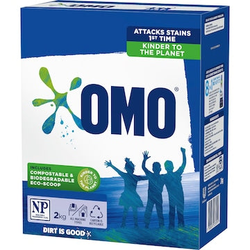 OMO Active Clean Laundry Powder Detergent 2kg