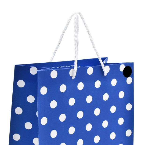 Hallmark Medium Gift Bag - Blue Polka Dots