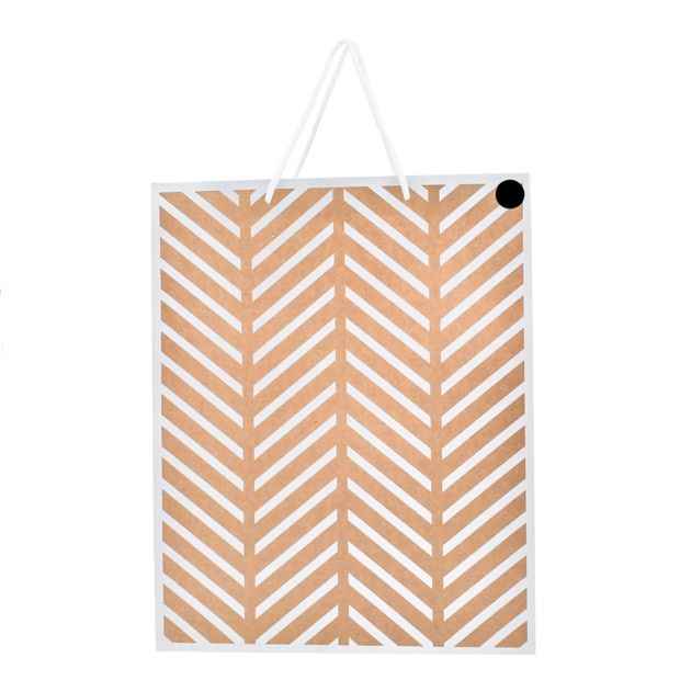 Hallmark Zigzag Kraft Gift Bag - Large