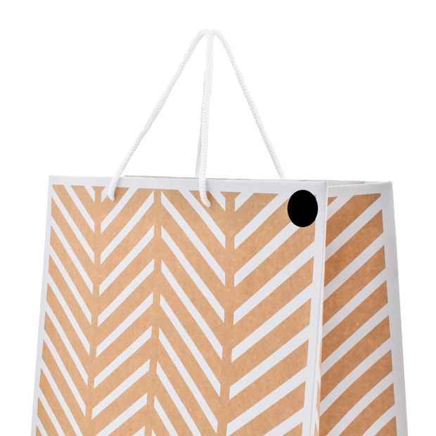 Hallmark Zigzag Kraft Gift Bag - Large