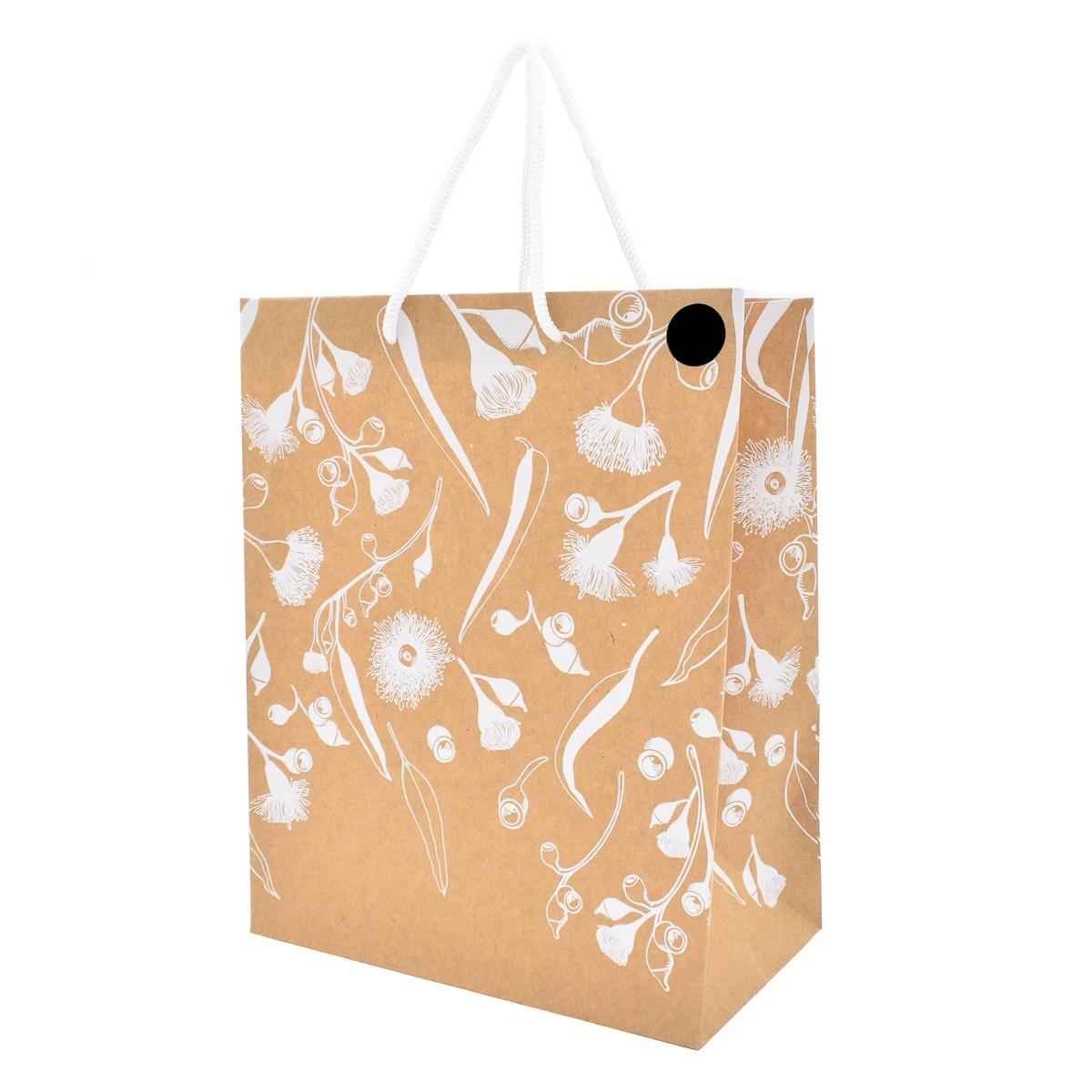 Hallmark Medium Kraft Gift Bag - Native Floral