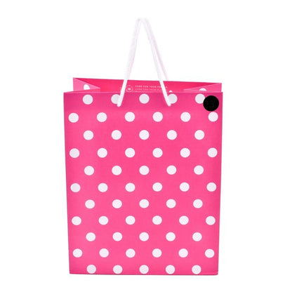 Hallmark Pink Polka Dot Gift Bag - Medium