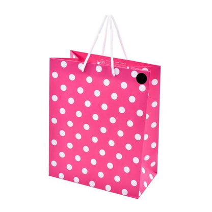 Hallmark Pink Polka Dot Gift Bag - Medium