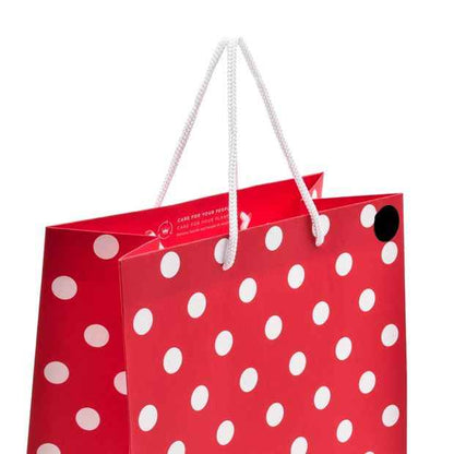 Hallmark Medium Red Polka Dots Gift Bag