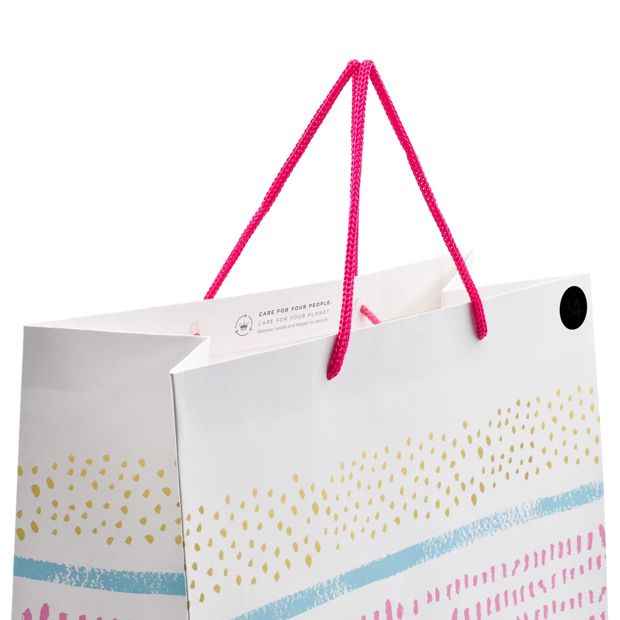 Hallmark Large Multi-Colour Stripe Gift Bag