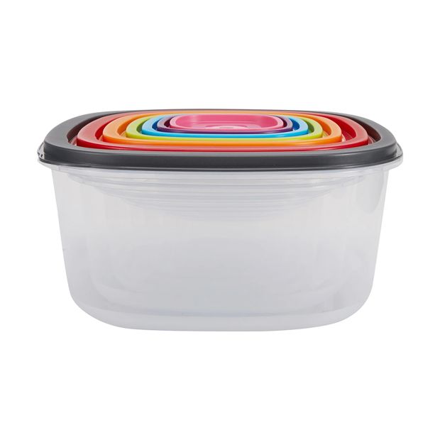 Square Food Containers, 7 Pack - Anko