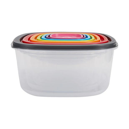 Square Food Containers, 7 Pack - Anko