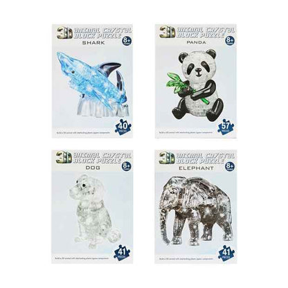 3D Crystal Block Puzzle, 41 Pieces, Assorted - Anko